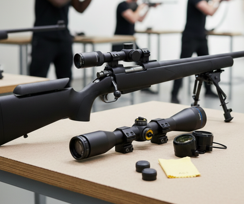 AGS Cobalt Fixed 4x Defense Scope Black